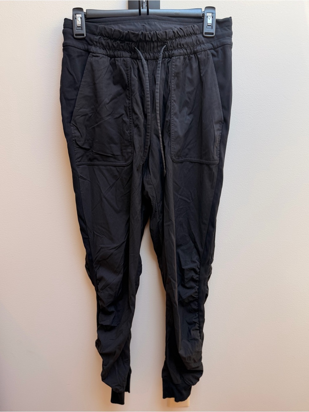 Black Women's Drawstring Jogger Pants